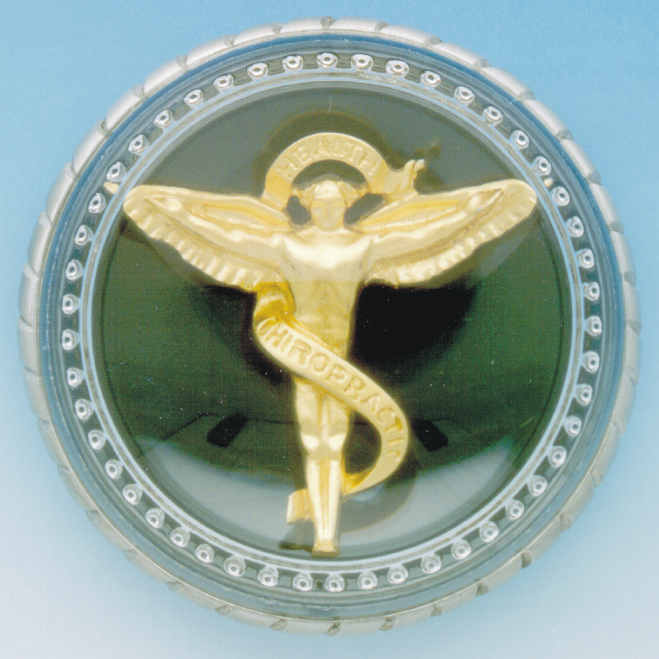 Gold Chiropractor Symbol (Onyx)